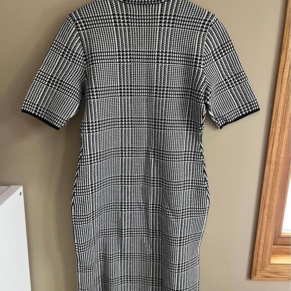 NWT Chaps Houndstooth Knit Sweater Dress size L - Picture 5 of 8
